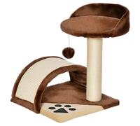 PawHut Albero Tiragraffi per Gatti con Cuccia e Pali in Sisal 36x36x44cm