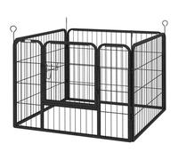 PawHut Box per Cani Pieghevole in Metallo da Interno ed Esterno