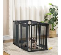 Pawhut Box pieghevole per cani Barriera di sicurezza a 6 pannelli 117X103X74 cm