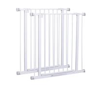 PawHut Set 2 Cancelletti per Cani Allungabili Montaggio a Pressione 76-82x76cm