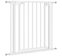 PawHut Cancelletto di Sicurezza per Bambini e Animali 76-82x76 cm, Bianco