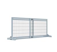 PawHut Cancelletto di Sicurezza per Cani in Legno e Acciaio, Cancellino per Cani Estensibile da Interno 104-183cm, Blu Aosom