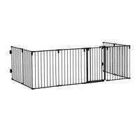 PawHut Cancellino per Cani Pieghevole Sezioni Blocco e Chiusura Automatica