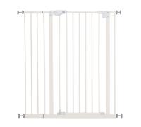 PawHut Cancelletto per Cani con 4 Viti Regolabili e Nastro Adesivo, in Metallo e Plastica, 86x104.1 cm, Bianco Aosom