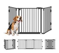 PawHut Cancellino di Sicurezza Pieghevole per Cani con Chiusura Automatica Nero