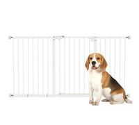 PawHut Cancellino per Cani 3 Estensioni Larghezza Regolabile 147.5cm Bianco