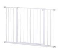 PawHut Cancellino per Cani di Sicurezza Estensibile da 76-107cm Montaggio a Pressione, Metallo e Plastica Aosom