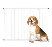PawHut Cancellino per Cani di Sicurezza Estensibile da 76-107cm Montaggio a Pressione, Metallo e Plastica Aosom