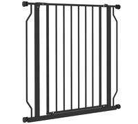 PawHut Cancelletto per Cani Estensibile 75-85 cm e Regolabile per Scale e Porte, Cancello per Cani Alto 76 cm in Acciaio e ABS, Bianco