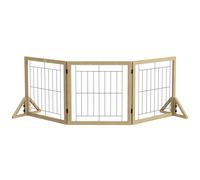 PawHut Cancellino per Cani Pieghevole con 4 Pannelli 280x70 cm Bianco