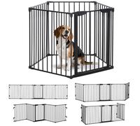 PawHut Cancellino per Cani Pieghevole e Modulabile a 3 Pannelli Bianco
