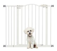 PawHut Cancello per cane a pressione regolabile 74-94cm 78cm Bianco | Senza foratura, Cancello di sicurezza, Chiusura automatica, per porte e corridoi
