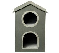PawHut Casetta per Gatti con Cuscini Lavabili 42x46x59.5 cm Grigio