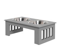 Pawhut Ciotola Rialzata per Cani in Acciaio Inossidabile