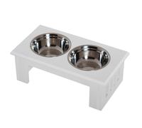Pawhut Ciotola Rialzata per Cani in Acciaio Inossidabile
