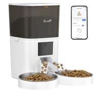 PawHut Distributore Automatico Cibo Gatti 6L WiFi 2.4G, App Controllo con Timer