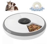 PawHut Distributore Automatico Cibo Gatti e Cani, Dispenser Crocchette Gatto con