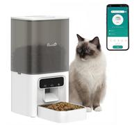 PawHut Distributore Automatico per Gatti 4.5L WiFi Programmabile con Timer per 1