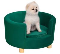PawHut Divano per Cani e Gatti con Schienale e Cuscino Rimovibile