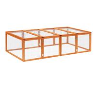 PawHut Gabbia per Animali da Compagnia, Gabbia per Roditori, Gabbia per Piccoli Animali in Legno di Abete, Naturale 181 x 100 x 48 cm Aosom Italy