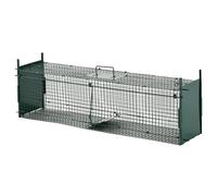 PawHut Gabbia Trappola per Ratti e Topi con Doppia Porta Verde