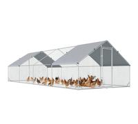 PawHut Pollaio per Galline da Giardino con Telaio Zincato 3x6x2m Impermeabile