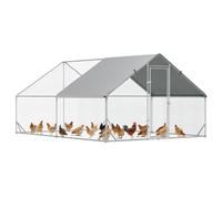 PawHut Pollaio per Galline da Giardino con Telaio Zincato 3x6x2m Impermeabile