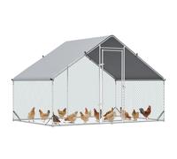 PawHut Pollaio per Galline da Giardino con Telaio Zincato 3x6x2m Impermeabile