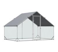 PawHut Pollaio per Galline da Giardino con Telaio Zincato Impermeabile