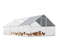 PawHut Pollaio per Galline da Giardino con Telaio Zincato Impermeabile