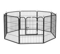 PawHut Recinto Modulare per Cani e Cuccioli da Interno Esterno 8 Pz 80x80cm