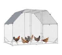PawHut Recinto per Galline coperto Pollaio da Giardino 4-6 Polli 280x190x195cm