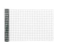 PawHut Rete Metallica da Giardino Recinzione con Rivestimento PVC 500x91cm Verde
