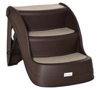 PawHut Scaletta per Cani Pieghevole con 3 Gradini Antiscivolo e Scala