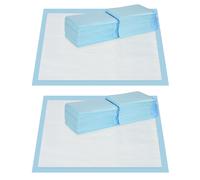 PawHut Set 160 Tappetini Igienici per Cani a 6 Strati 60x60 cm, Blu e Bianco