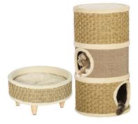 PawHut Set 2 Pezzi con Cuccia per Gatti a 3 Livelli e Lettino per Animali