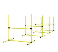 PawHut Set di 4 Ostacoli Agility Dog per Addestramento Cani Giallo