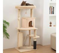Pawhut Tiragraffi per gatti di grandi dimensioni, altezza beige