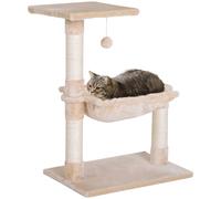 PawHut Tiragraffi per Gatti Multilivello con Amaca e Pallina 50x36x70cm