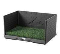 PawHut Toilette Cani, Prato Sintetico, Pareti Alte, 75x51x36,5 cm.