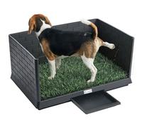PawHut Toilette per Cani con Prato Sintetico, 75x51x36.5 cm, Verde