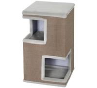 PawHut Torre per gatti a 3 livelli con casetta, superfici tiragraffi e 2 nicchie Aosom Italy