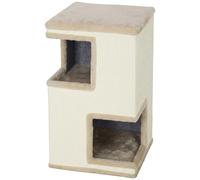 PawHut Torre per gatti a 3 livelli con cuccia semi-chiusa, superfici tiragraffi e 2 cucce Aosom Italy