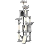 PawHut Torre per Gatti con Amache, Posatoi, Casette e Piattaforme