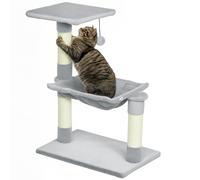 PawHut Torre per Gatti Multilivello con Amaca e Pallina Appesa