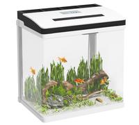 PawHut Vasca per Pesci 28L a LED con Pompa Silenziosa in Vetro e ABS
