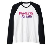 Pawleys Island Carolina del Sud - Pawleys Island SC 70's Retro Maglia con Maniche Raglan