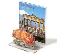 Pawlowski Souvenir & Cartoline di Berlino espositore in acrilico con certificato sul retro DDR muro di frontiera United1871