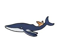 Pawprint Family Toppa da cucire con personaggio di lumaca e balena | Julia Donaldson e Axel Scheffler, prodotto ufficiale The Snail and The Whale