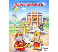 Paws at Work: Cute Animals Doing Different Jobs | Easy and Fun Coloring Pages for Boys and Girls